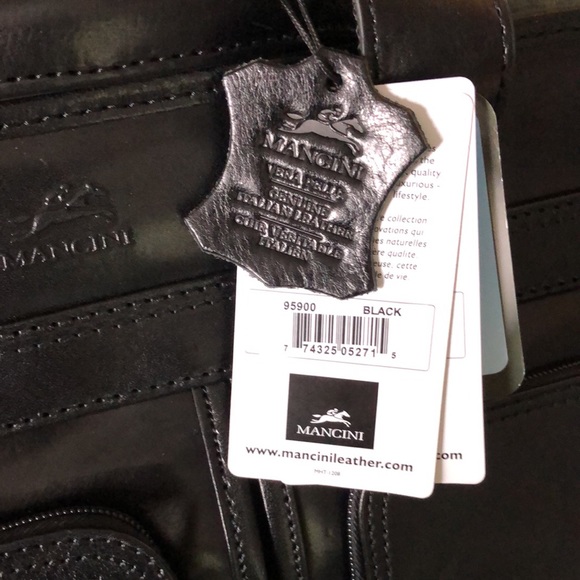 15.6 Laptop/tablet briefcase MANCINI LEATHER - New on case - Picture 2 of 8